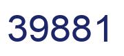 Number 39881 blue image