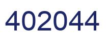 Number 402044 blue image