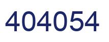 Number 404054 blue image