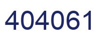 Number 404061 blue image