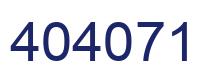 Number 404071 blue image