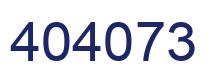 Number 404073 blue image
