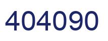 Number 404090 blue image