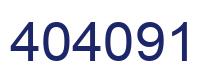 Number 404091 blue image