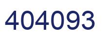 Number 404093 blue image