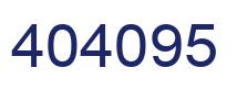 Number 404095 blue image