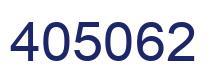 Number 405062 blue image