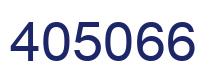 Number 405066 blue image