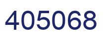 Number 405068 blue image