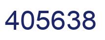 Number 405638 blue image