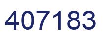 Number 407183 blue image