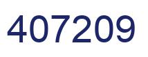 Number 407209 blue image