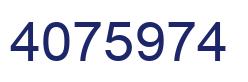 Number 4075974 blue image