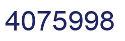 Número 4075998 imagen azul