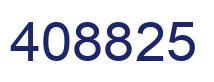 Number 408825 blue image