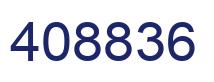 Number 408836 blue image