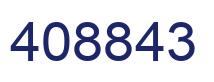 Number 408843 blue image
