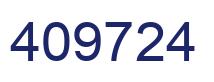 Number 409724 blue image