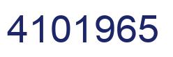 Number 4101965 blue image