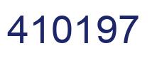 Number 410197 blue image