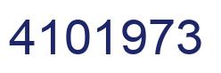 Number 4101973 blue image