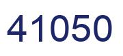 Número 41050 imagen azul
