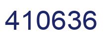 Number 410636 blue image