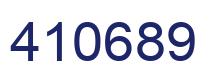 Number 410689 blue image