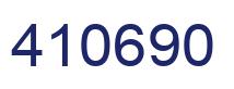 Number 410690 blue image