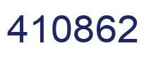 Number 410862 blue image