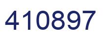Number 410897 blue image