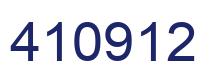 Number 410912 blue image