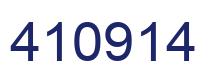 Number 410914 blue image