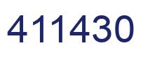 Number 411430 blue image