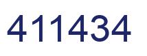 Number 411434 blue image