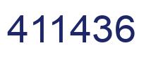 Number 411436 blue image