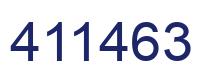 Number 411463 blue image