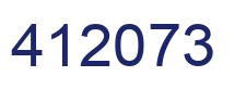 Number 412073 blue image
