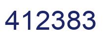 Number 412383 blue image