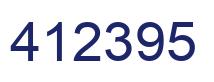 Number 412395 blue image