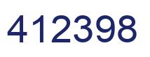 Number 412398 blue image