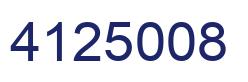Número 4125008 imagen azul