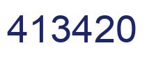 Número 413420 imagen azul