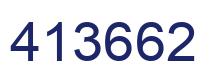 Number 413662 blue image