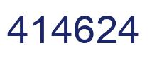 Number 414624 blue image