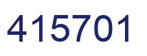 Number 415701 blue image