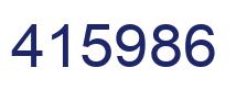 Number 415986 blue image