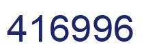 Number 416996 blue image