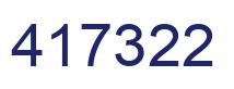 Number 417322 blue image