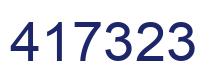 Number 417323 blue image